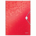 LOT DE 3 - CHEMISE À ÉLASTIQUE WOW, A4, PP, ROUGE