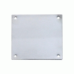 PLAQUE DE PROPRETÉ 90X90MM CHROMÉE POLI - HERACLES - 251703