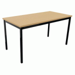 TABLE DE RÉUNION TREFF 140 X 70 HÊTRE / NOIR