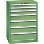 ARMOIRE VERT 717X572X1000 AVEC 7 TIR. 75KG _ 78.584.030 - LISTA