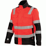 BLOUSON MIXTE LUX 3FLACP - ROUGE HIVI / NOIR - 5 - LAFONT