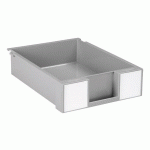 LOT DE 8 TIROIRS H 8,5 CM GRIS