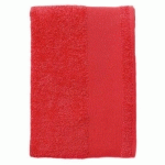 SERVIETTE COTON ÉPONGE ROUGE 70 X 140 CM