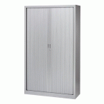 ARMOIRE HAUTE À RIDEAUX MONOBLOCS GENERIC 198 X 120 CM ALU-ALU