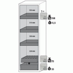 ARMOIRE SÉCURITÉ S-CLASSIC-90 S90.196.060 GRIS CLAIR