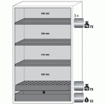 ARMOIRE SÉCURITÉ S-PHOENIX-90 S90.196.120.FDAS BLANC - ASECOS