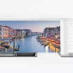 CRÉDENCE ADHÉSIVE - EVENING ON THE GRAND CANAL IN VENICE DIMENSION HXL: 40CM X 140CM MATÉRIEL: PREMIUM