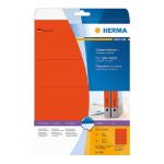 HERMA ETIQUETTE POUR CLASSEUR HERMA - ROUGE - 192X61 MM - BOÎTE DE 80 ÉTIQUETTES