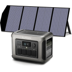 ALLPOWERS - R1500 TRAGBARE POWERSTATION MIT 140W SOLARPANEL, 1152WH LIFEPO4 BATTERIE MIT 1800W AC AUSGANG SOLARGENERATOR, 43DB LEISE BETRIEB MOBILE