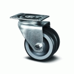 ROULETTE PIVOTANTE DOUBLE GALET POLYPRO - FIXATION PLATINE - Ø50MM - AGILA TWIN TENTE