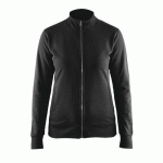 SWEAT ZIPPÉ FEMME NOIR TAILLE L - BLAKLADER