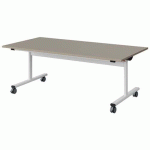 TABLE MALIBU RAB. 160X80 T3 DL STRA ABS GRIS U727/BLC 9016