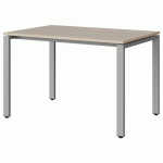 TABLE RECTANGULAIRE MALIBU 120X80 T6 CHANT ABS ACACIA/GRIS - MANUTAN EXPERT