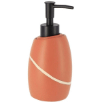 DISTRIBUTEUR A SAVON POLYRESINE ARRONDI 240 ML - TERRACOTTA TENDANCE