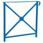 BARRIÈRE HÉRITAGE ROSACE 80 CM SIMPLE CROSSE - BLEU 5010 - PROCITY