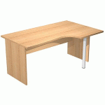 BUREAU RETOUR DROIT PIEDS PANNEAUX FAST 160 CM - HÊTRE