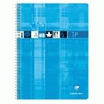 CAHIER TRAVAUX PRATIQUES RELIURE INTÉGRALE 24X32CM 80 PAGES GRANDS CARREAUX + UNI COULEUR ALÉATOIRE - ASSORTIS - LOT DE 10