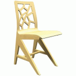 CHAISE IRISS AST COQUE NATUREL/HÊTRE NATUREL