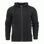 JAMES HARVEST DUKE SWEATSHIRT FULLZIP HOMMES NOIR - TAILLE M