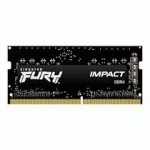 KINGSTON FURY IMPACT - DDR4 - KIT - 32 GO: 2 X 16 GO - SO DIMM 260 BROCHES - 2666 MHZ / PC4-21300 - MÉMOIRE SANS TAMPON