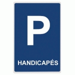 PANNEAU PARKING HANDICAPÉS - PLAT 500 X 500 MM