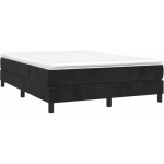 VIDAXL - SOMMIER � LATTES DE LIT NOIR 140X190 CM VELOURS