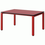 TABLE MALIBU 120X80 T3 SOUDÉ ST ANTIB ROU U321/NO ROUGE 3020