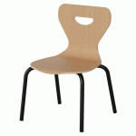 CHAISE MALIBU 4P - T1 - COQUE HÊTRE / ACIER NOIR 9005 - MANUTAN EXPERT