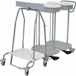 CHARIOT À LINGE MODULEX MONTÉ 3 SACS - MANUTAN COLLECTIVITÉS