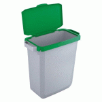 CONTENEUR À DÉCHETS DURABIN 60 LITRES TRI SÉLECTIF DURABLE, COUVERCLE VERT