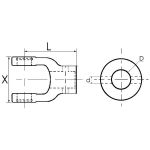 MACHOIRE ALESEE 30MM GOUPILLE CR.22X54