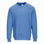 PORTWEST AS24 SWEAT SHIRT ANTI STATIQUE ESD BLEU HAMILTON - TAILLE L