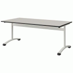 TABLE MALIBU 160X80 T4 DL ST ANTIB BLC SE W911/NOIR BLC 9016