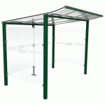 ABRI CAISSE MODULO 2.50 M AVEC BARDAGES LATÉRAUX - VERT 6005 - PROCITY