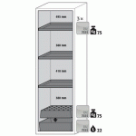 ARMOIRE SÉCURITÉ S-CLASSIC-90 S90.196.060.WDAS JAUNE