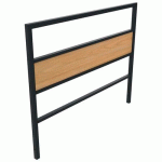 BARRIÈRE HESI 1.50 M TECK/MÉTAL GRIS 7016 PIEDS CARRÉS - BUTON DESIGN