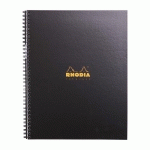 CAHIER RHODIACTIVE NOTEBOOK CLAIREFONTAINE - A4+ - SPIRALES - COUVERTURE REMBORDEE SEMI-RIGIDE - 90 G/M2 - 160 PAGES - LIGNE MARGE CADRE