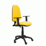 CHAISE DE BUREAU AYNA - ACCOUDOIRS RÉGLABLES - JAUNE