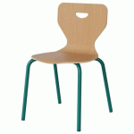 CHAISE MALIBU 4P - T5 - COQUE HÊTRE / ALU BLEU 5018 - MANUTAN EXPERT