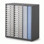 COMPTOIR 3 COLONNES CLEN À SERRURE ANTHRACITE