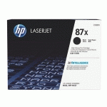 HP 87X - CF287X TONER HAUTE CAPACITÉ NOIR POUR IMPRIMANTE LASER - HP