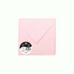 LOT DE 2 - PAQUET DE 20 ENVELOPPES POLLEN 165X165MM 120G/M2 - ROSE