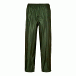 LOT DE 3 - PORTWEST S441 PANTALON DE PLUIE CLASSIC VERT OLIVE - TAILLE S - STANDARD