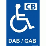 PANNEAU DISTRIBUTEUR AUTOMATIQUE PICTO PMR - 300 X 420