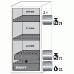 ARMOIRE SÉCURITÉ S-CLASSIC-90 S90.129.060.WDAS GRIS CLAIR