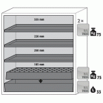 ARMOIRE SÉCURITÉ S-PEGASUS-90 S90.129.120.WDAC JAUNE - ASECOS