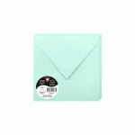 LOT DE 2 - PAQUET DE 20 ENVELOPPES POLLEN 165X165MM 120G/M2 - VERT JADE