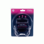 MCL CSQ-HEAD/N CASQUE AVEC FIL ARCEAU MUSIQUE NOIR