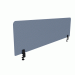 PANNEAU ÉCRAN ACOUSTIQUE AGATHE FLEXMUTE BLEU CIEL - AVEC FIXATIONS À PINCES À ÉTAU POUR BUREAU L 180 X H 50 CM