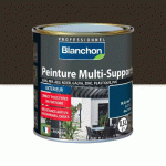 PEINTURE MULTI-SUPPORTS APPLICATION EXTÉRIEUR BRUN SÉPIA RAL 8014 2L BLANCHON